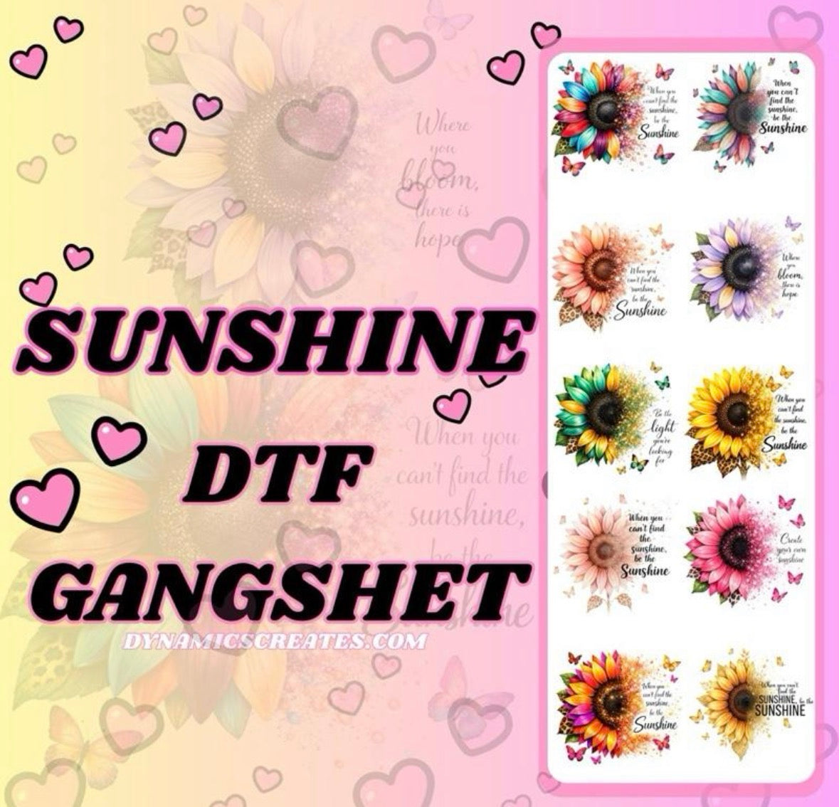 PREMADE DTF GANGSHEETS