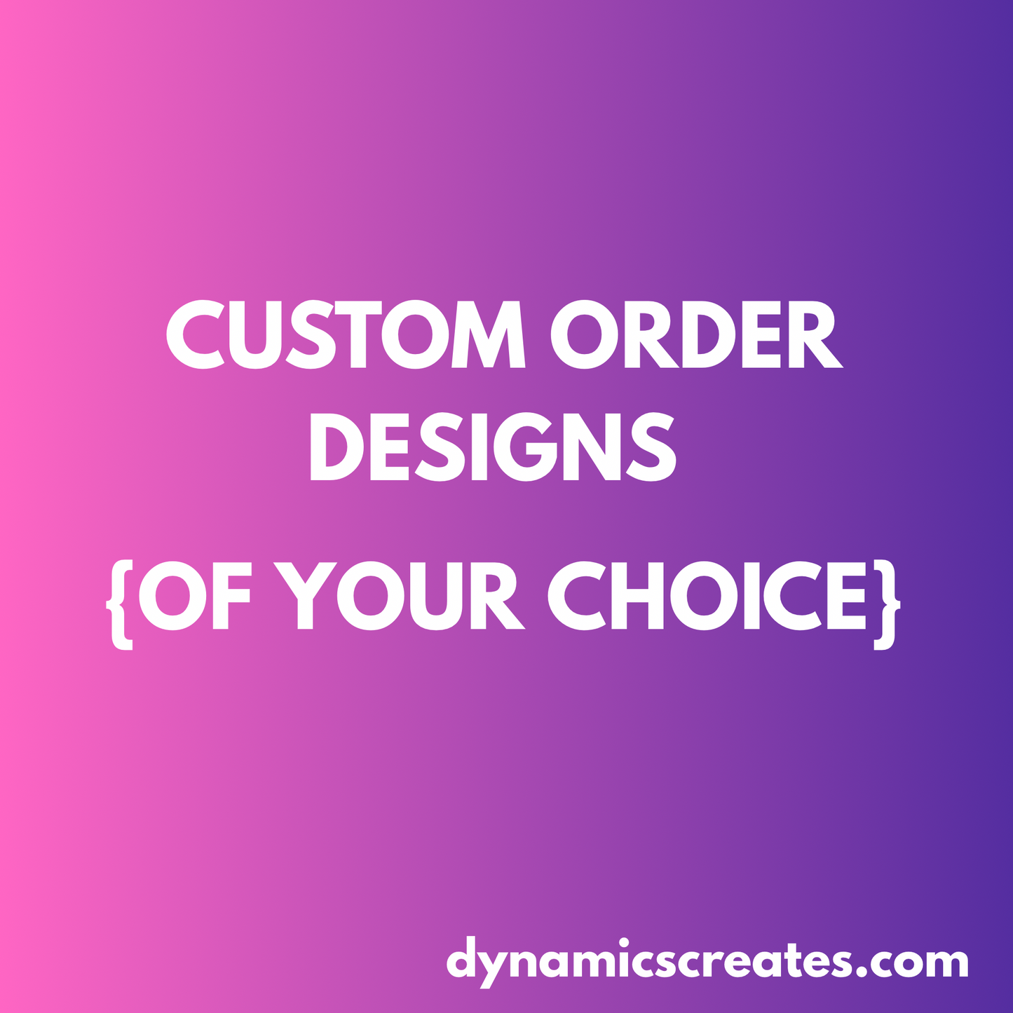 CUSTOM TRANSFER ORDERS