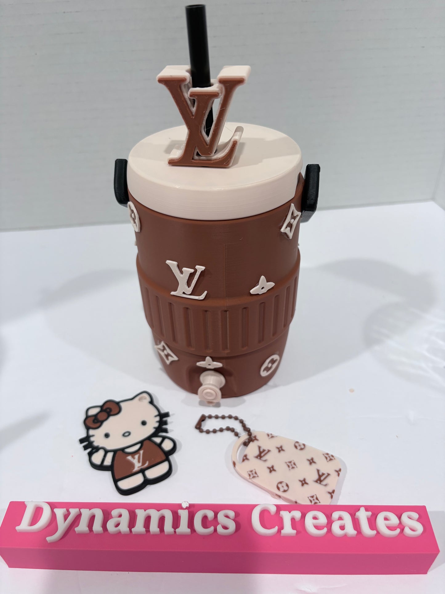3D LV Can Base And Can Opener/Straw Topper