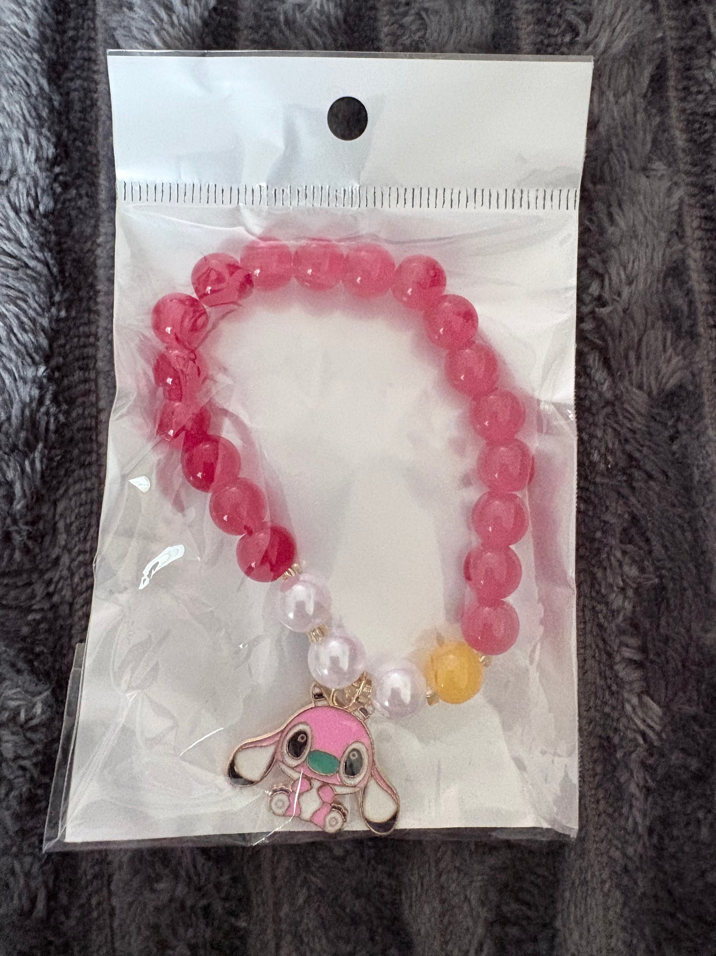 Girls Stitch & Angel Bracelet