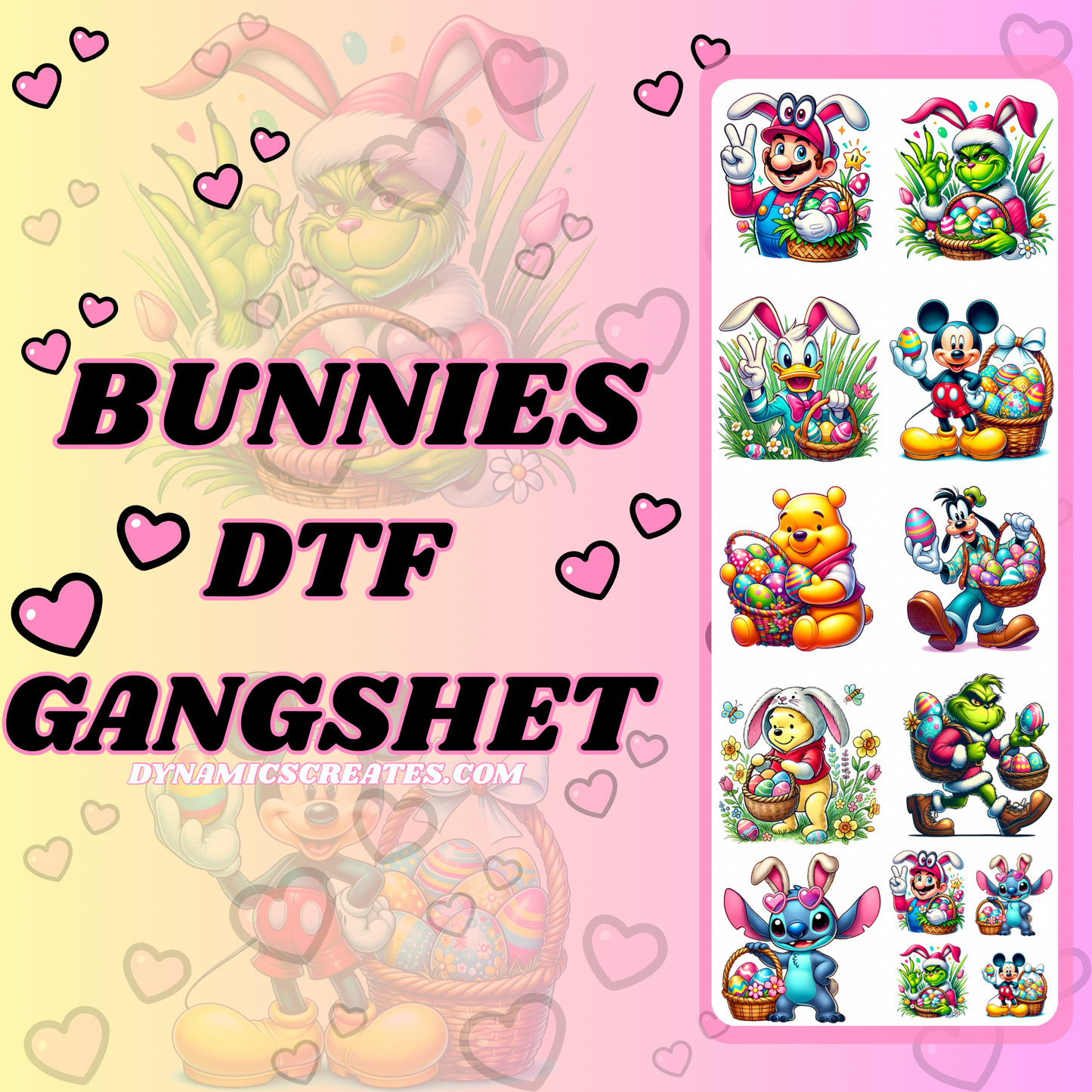 PREMADE DTF GANGSHEETS