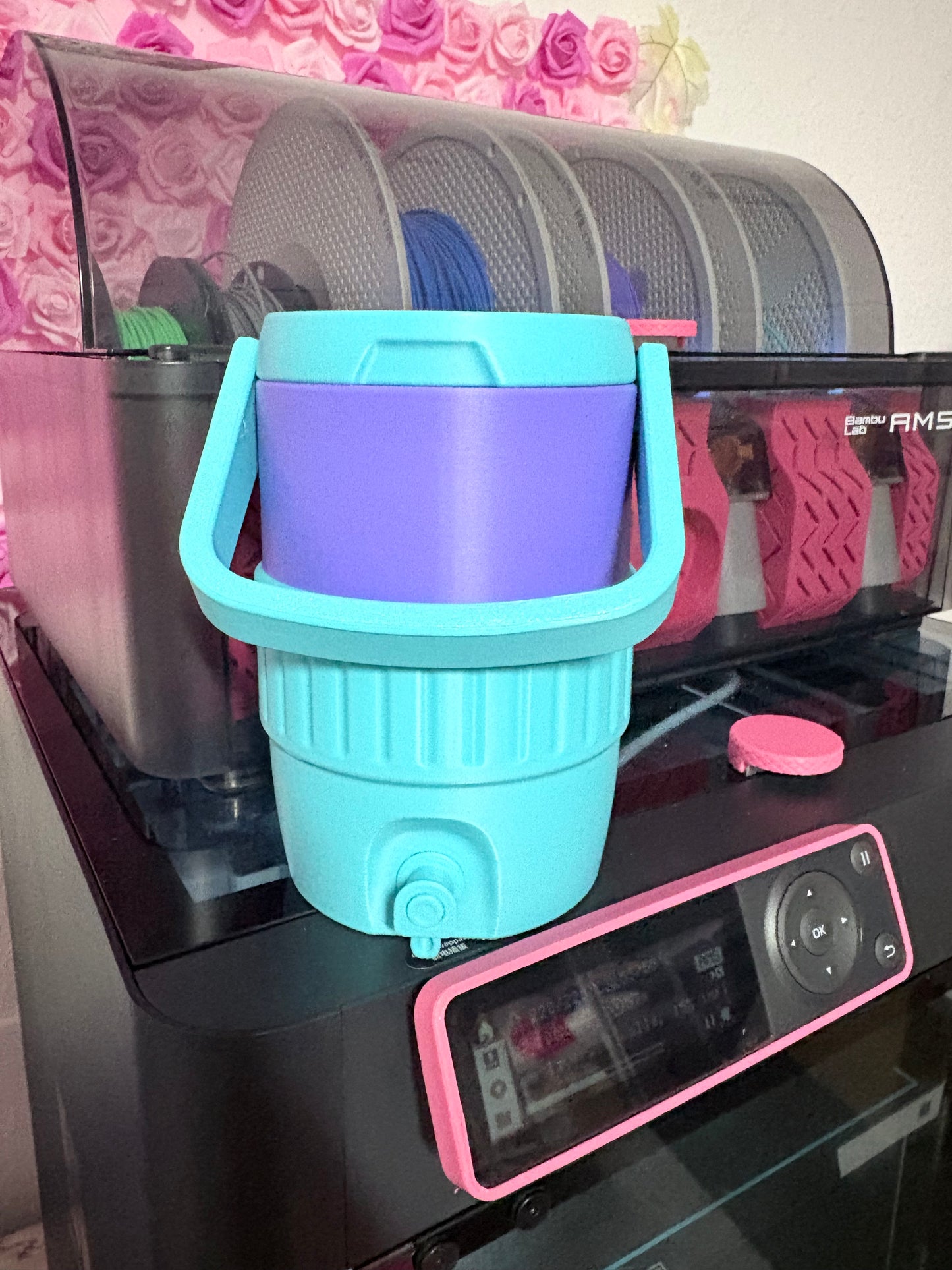 Cute 12oz Can Cooler Cup with Open Can Accessory