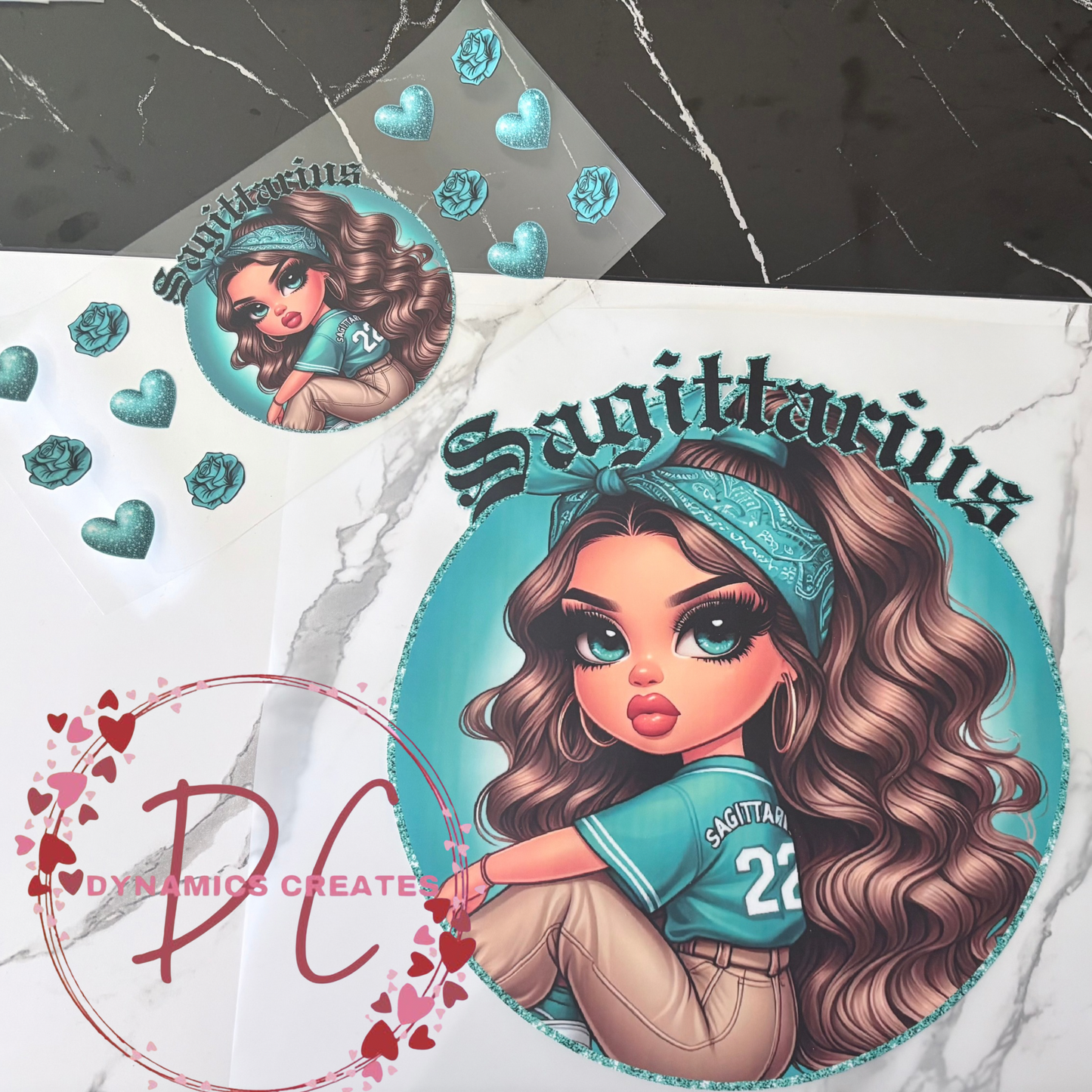 Zodiac Girls DTF & CUP WRAP SET