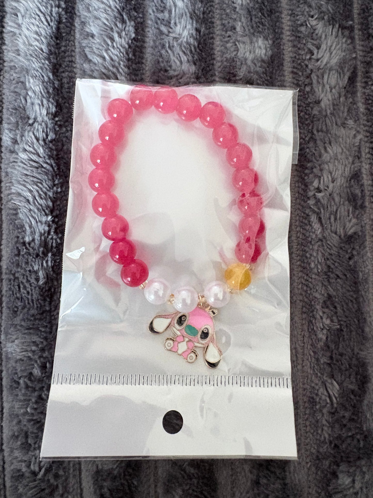 Girls Stitch & Angel Bracelet