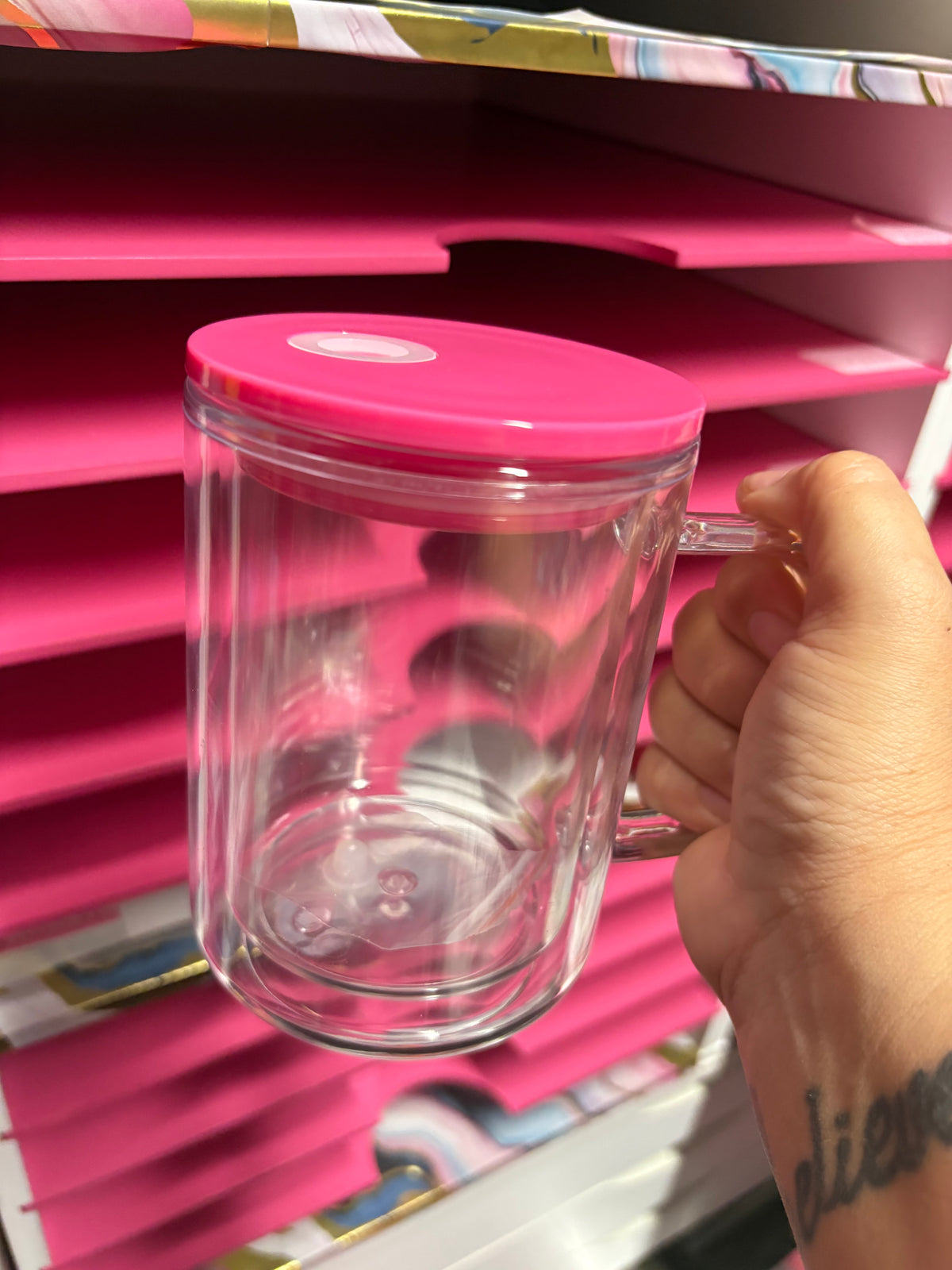 17oz Snow Globe Acrylic Cups