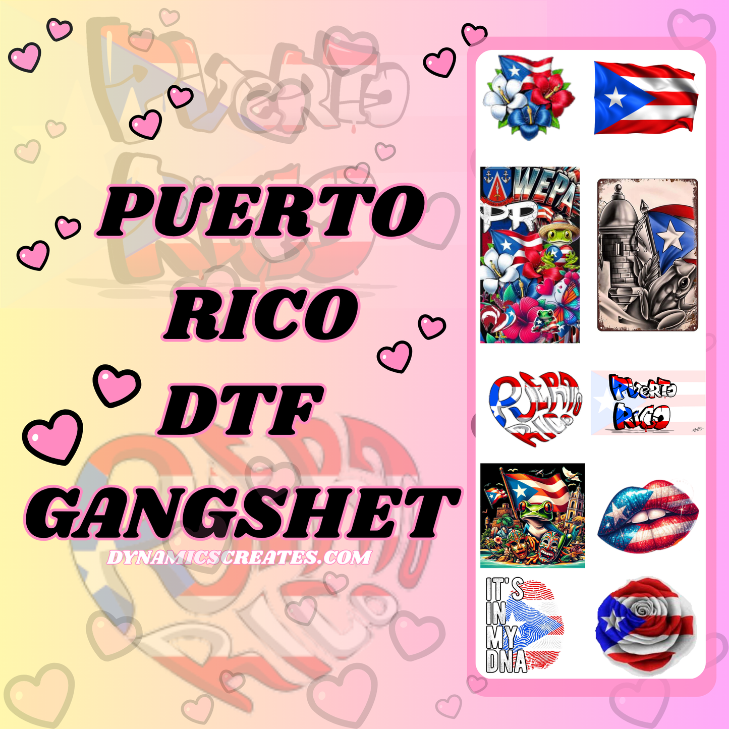PREMADE DTF GANGSHEETS