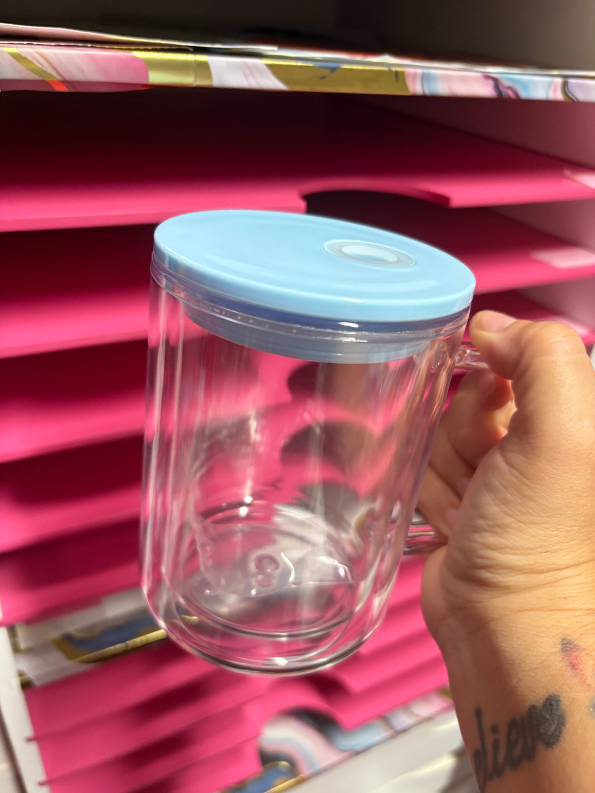 17oz Snow Globe Acrylic Cups