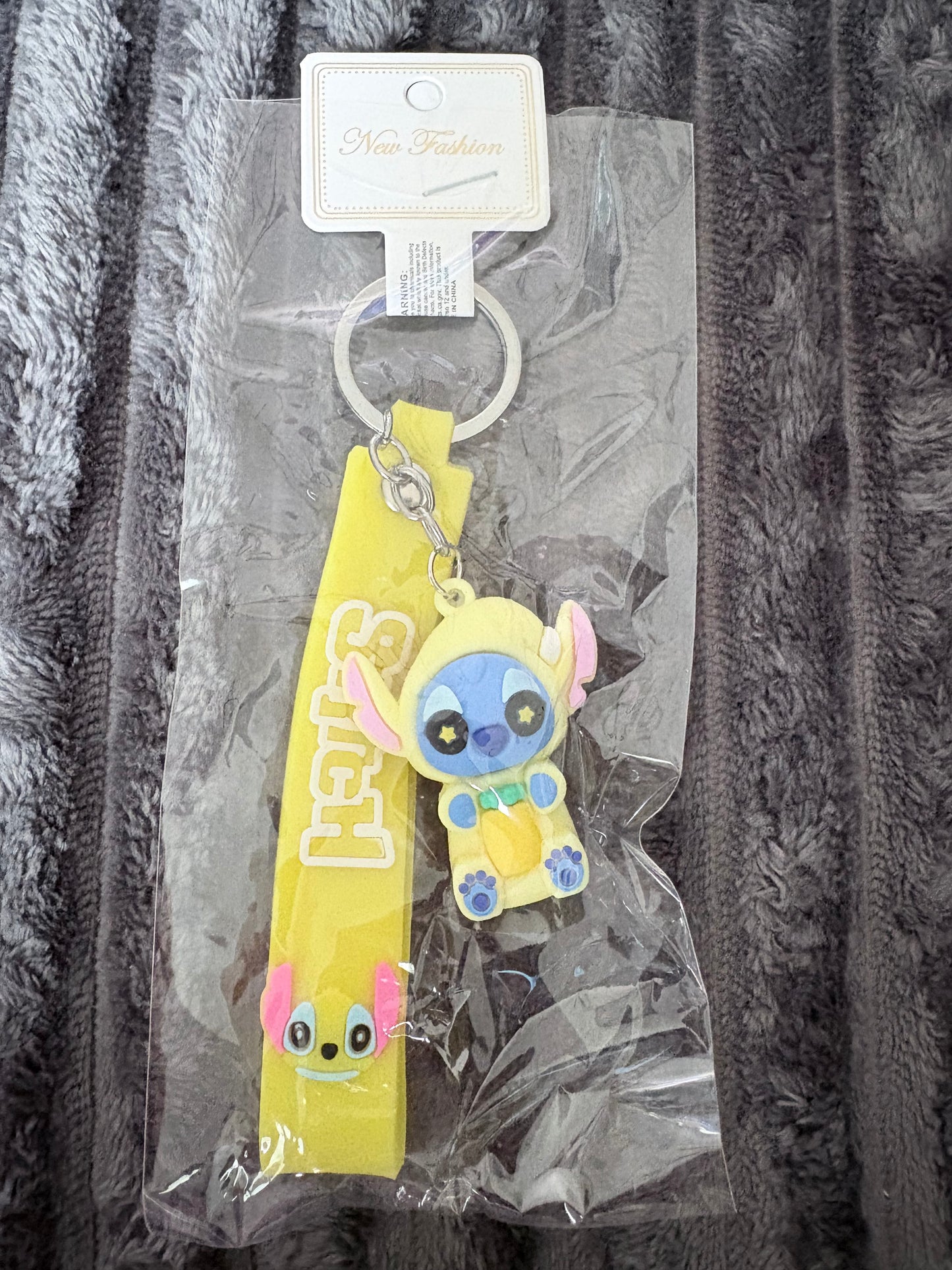 Stitch & Angel Keychain