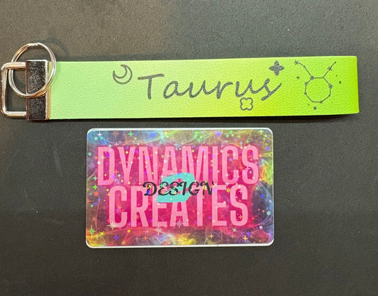 {CLEARANCE} Handmade Zodiac sign landyard Keychain