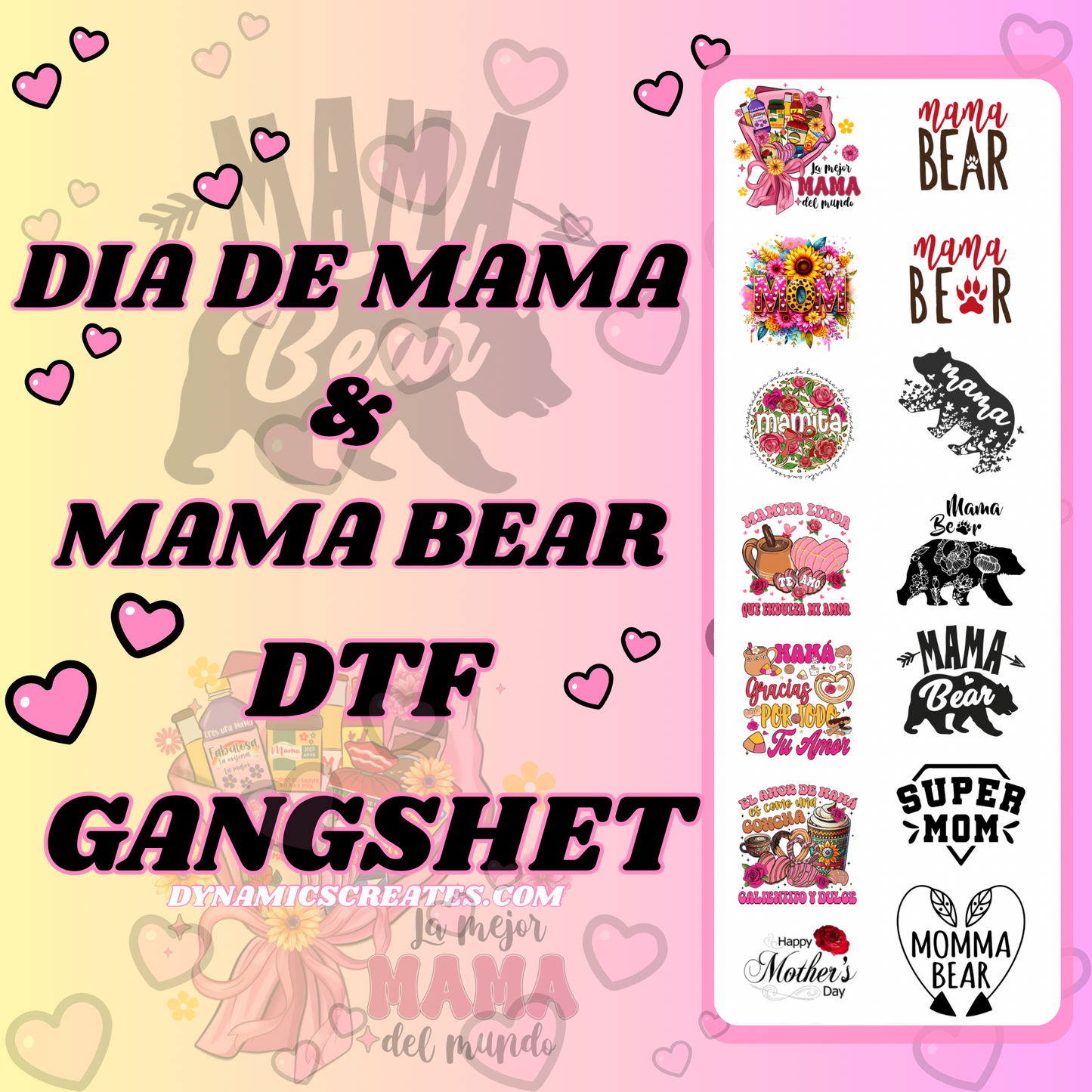 PREMADE DTF GANGSHEETS