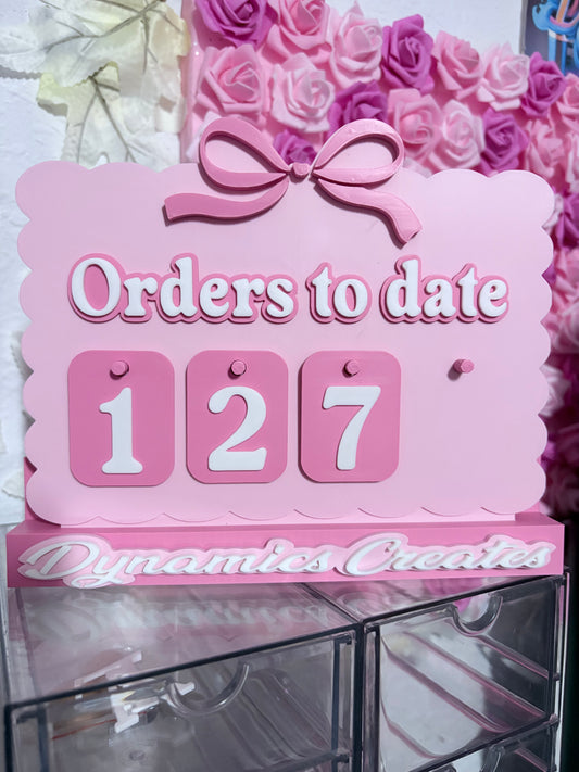 3D Orders Counter Display